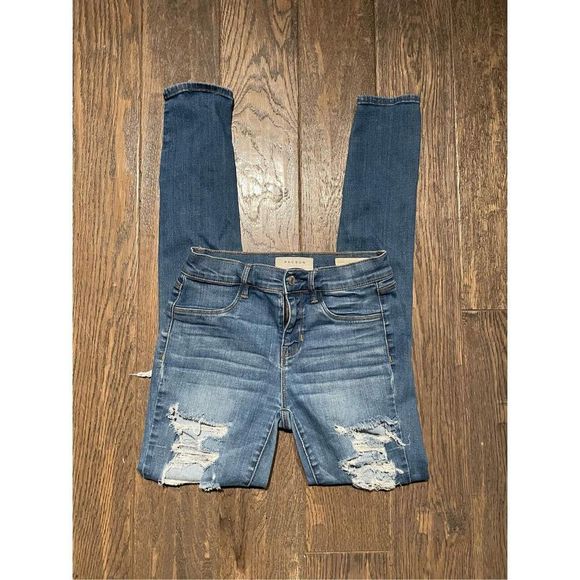 PacSun Distressed Jeggings Denim - Picture 1 of 6
